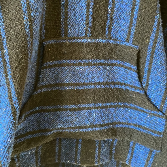 Blue and black baja hoodie surfer stoner skater - Picture 3 of 5